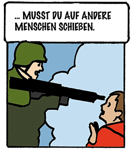 ... musst du auf andere Menschen schieben.